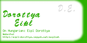 dorottya eipl business card